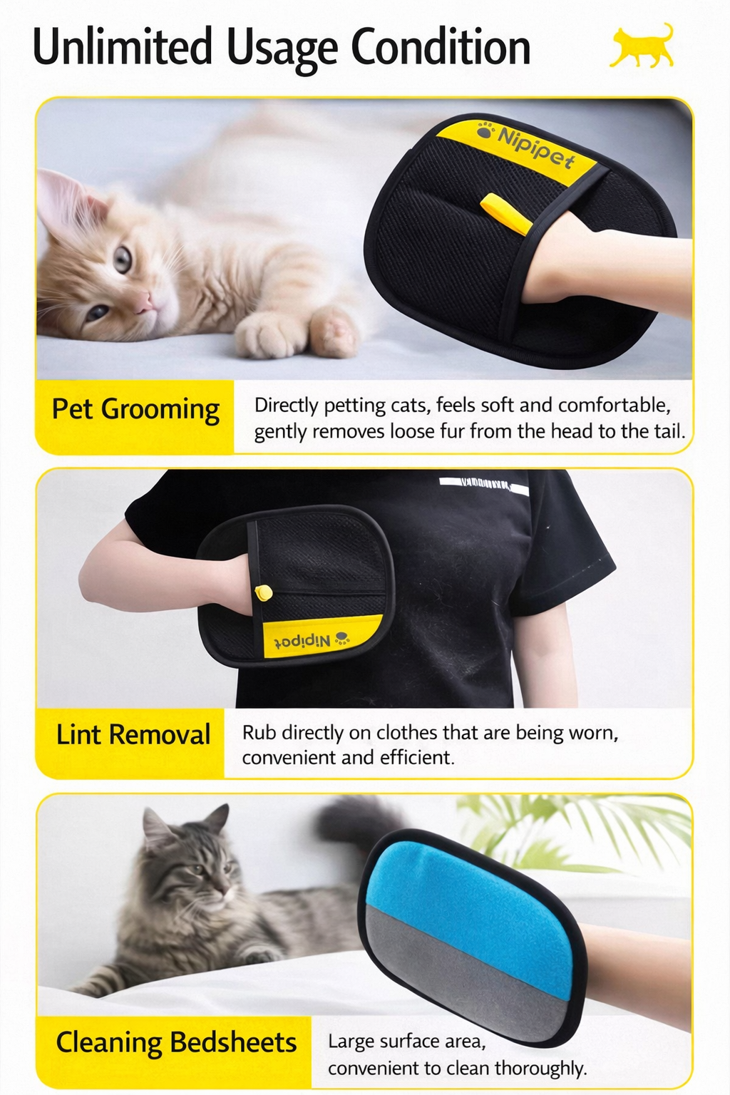 FurSweep Glove — Reusable Multi-surface Pet Hair Remover